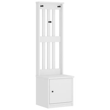 Hall Tree SANDENS White - Stylish & Functional Storage Unit