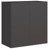 Stylish Planter Black 80x40x80 cm - Durable Cold-Rolled Steel