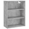 Stylish Highboard Concrete Grey - 69.5x34x180 cm | Hipomarket