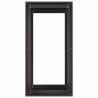 Stylish Black Steel Planter 40x80x80 cm | HipoMarket