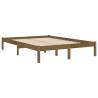 Solid Wood Super King Bed Frame - Honey Brown | HipoMarket