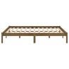 Solid Wood Super King Bed Frame - Honey Brown | HipoMarket