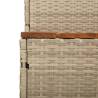 Hot Tub Step Beige 100x50x50.5 cm - Durable Poly Rattan