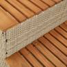 Hot Tub Step Beige 100x50x50.5 cm - Durable Poly Rattan