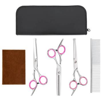 4 Piece Dog Grooming Scissors Set - Stainless Steel Tools