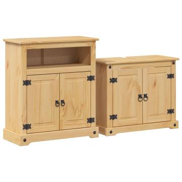 2 Piece Corona Bathroom Furniture Set - Solid Pine Wood