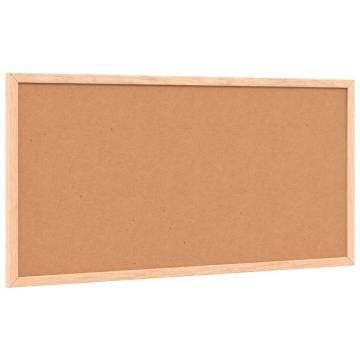 Cork Board with Solid Pine Frame - 60x30 cm | HipoMarket