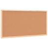 Cork Board with Solid Pine Frame - 60x30 cm | HipoMarket