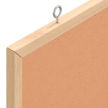 Cork Board with Solid Pine Frame - 60x30 cm | HipoMarket