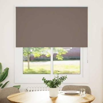 Roller Blind Blackout Coffee 120x130 cm - Hipomarket UK