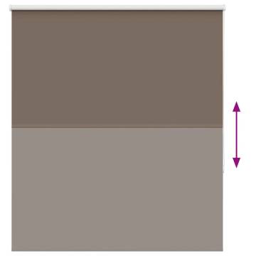 Roller Blind Blackout Coffee 120x130 cm - Hipomarket UK