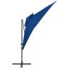 Cantilever Umbrella Azure Blue 250x250 cm - Stylish Shade