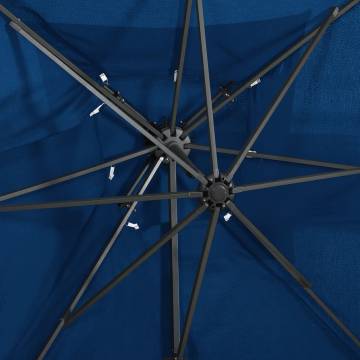 Cantilever Umbrella Azure Blue 250x250 cm - Stylish Shade