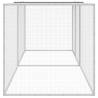 Durable Light Grey Chicken Cage with Roof - 203x98x90 cm