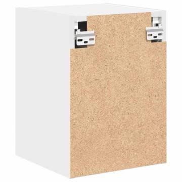 Garage Wall Cabinets 2 pcs - White Engineered Wood Storage