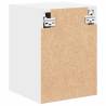 Garage Wall Cabinets 2 pcs - White Engineered Wood Storage