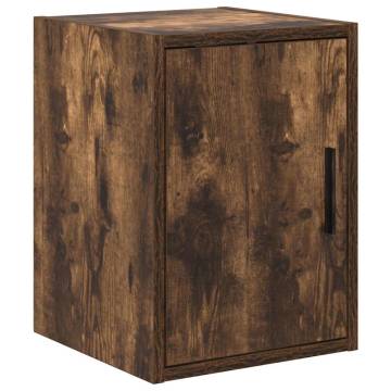 Garage Wall Cabinet Smoked Oak - Durable Engineered Wood Storage