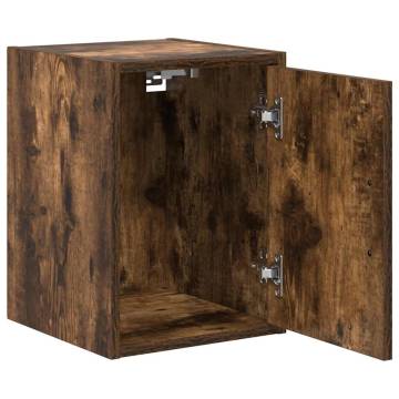 Garage Wall Cabinet Smoked Oak - Durable Engineered Wood Storage