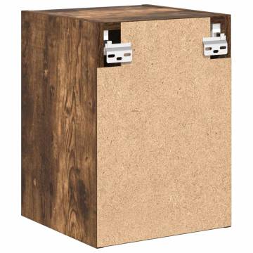 Garage Wall Cabinet Smoked Oak - Durable Engineered Wood Storage