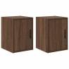 Garage Wall Cabinets 2 pcs - Brown Oak Engineered Wood