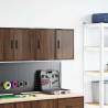 Garage Wall Cabinets 2 pcs - Brown Oak Engineered Wood