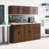 Garage Wall Cabinets 2 pcs - Brown Oak Engineered Wood