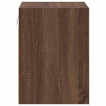 Garage Wall Cabinets 2 pcs - Brown Oak Engineered Wood