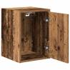 Garage Wall Cabinets - 2 pcs Old Wood | Durable & Practical