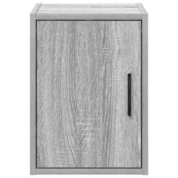 Garage Wall Cabinet Grey Sonoma - Durable Engineered Wood Storage