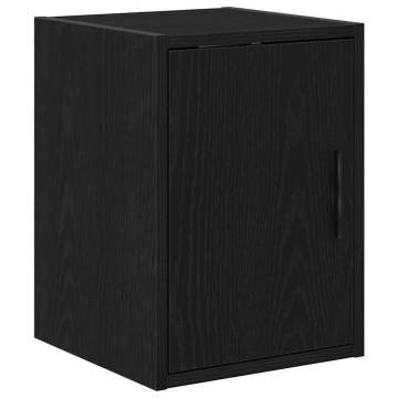 2 pcs Black Garage Cabinets - Durable Engineered Wood