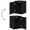 2 pcs Black Garage Cabinets - Durable Engineered Wood