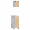 Garage Cabinets 2 pcs - Concrete Grey Engineered Wood