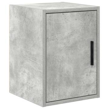 Garage Cabinets 2 pcs - Concrete Grey Engineered Wood