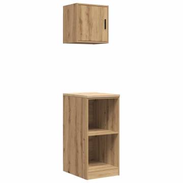 Garage Cabinets 2 pcs Artisan Oak | Durable and Spacious