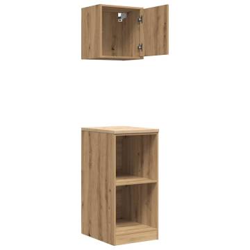 Garage Cabinets 2 pcs Artisan Oak | Durable and Spacious