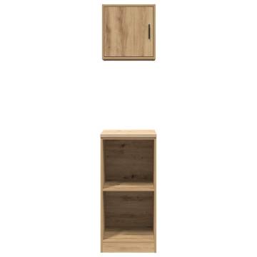 Garage Cabinets 2 pcs Artisan Oak | Durable and Spacious