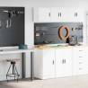 Premium 2 pcs White Garage Cabinets - Organise Your Space