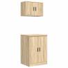 Garage Cabinets 2 pcs Sonoma Oak - Durable Storage Solution