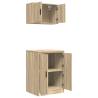 Garage Cabinets 2 pcs Sonoma Oak - Durable Storage Solution