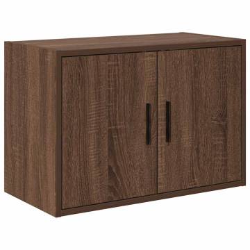 Garage Cabinets 2 pcs - Brown Oak Engineered Wood - HipoMarket