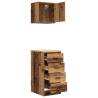 Garage Cabinets 2 pcs Old Wood - Stylish Storage Solution