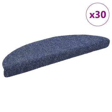 Self-Adhesive Stair Mats - 30 pcs Blue 56x17 cm | HipoMarket