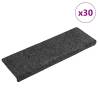  Stair Mats Self-adhesive 30 pcs Grey 65x21x4 cm Colour grey Quantity in Package 30 