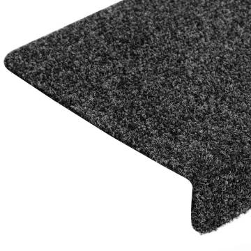 Stair Mats Self-Adhesive 30 pcs Grey | HipoMarket