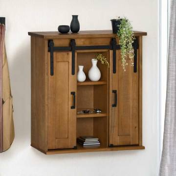 Hanging Cabinet HALDEN | 75x22.5x70 cm | Solid Pine