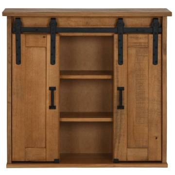 Hanging Cabinet HALDEN | 75x22.5x70 cm | Solid Pine