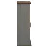 HALDEN 2 Sliding Doors Hanging Cabinet - Grey Pine 75x22.5x70 cm