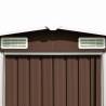 Metal Brown Garden Shed - 257x392x181 cm | HipoMarket