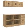 Garage Cabinets 6 pcs Artisan Oak - Durable Storage Solutions