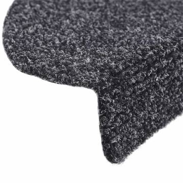 Stair Mats (20 pcs) Self-Adhesive Dark Grey - 65x21 cm